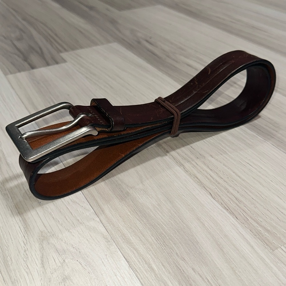 Men’s Brown Leather Belt 45”